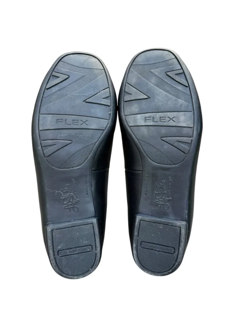 Life Stride Ballad Black Loafers Flats Womens Size 7 Comfort Tassel Arch Support